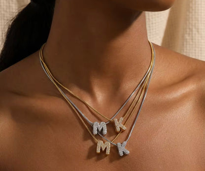 Collar Inicial “bubble letter”